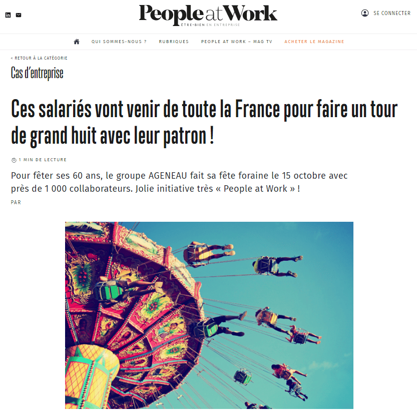 Ces salariés vont venir de toute la France pour faire un tour de grand huit avec leur patron !