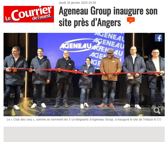 Inauguration du nouveau site Ageneau à Trélazé