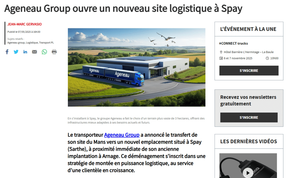 Ageneau Group s’agrandit à SPAY