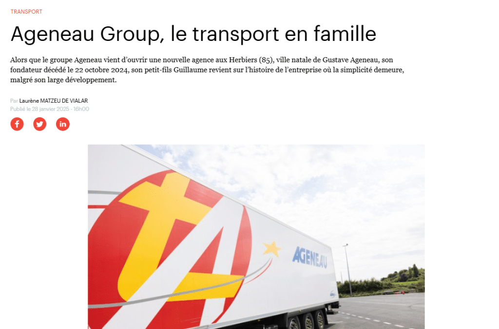 Une histoire de famille au cœur du transport
